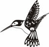 Precut 12" Vinyl Stencils - Northwest Native Hummingbird