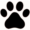 Precut Vinyl Stencils - Paw Print