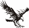 Precut 12" Vinyl Stencils - Flaming Eagle