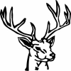 Precut 12" Vinyl Stencils - Stag