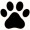 Precut Vinyl Stencils - Paw Print