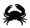Precut Vinyl Stencils -  Crab